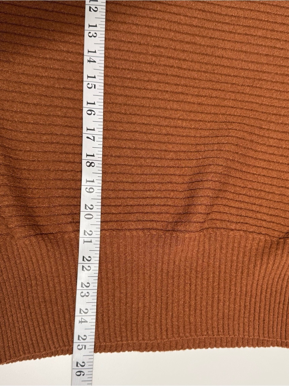 YEST The Netherlands Brown Horizontal Striped Dolman Sleeve Slub Sweater Sz 10 - Picture 7 of 8